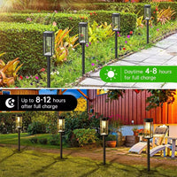 Solar Pathway Lights for Garden and Walkway, Set of 2