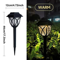 Solar Powered Outdoor Pathway Lights with LED Glow for Garden and Landscape, Set of 2