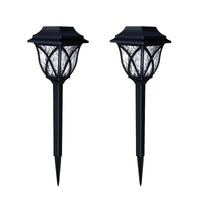 Solar Powered Outdoor Pathway Lights with LED Glow for Garden and Landscape, Set of 2