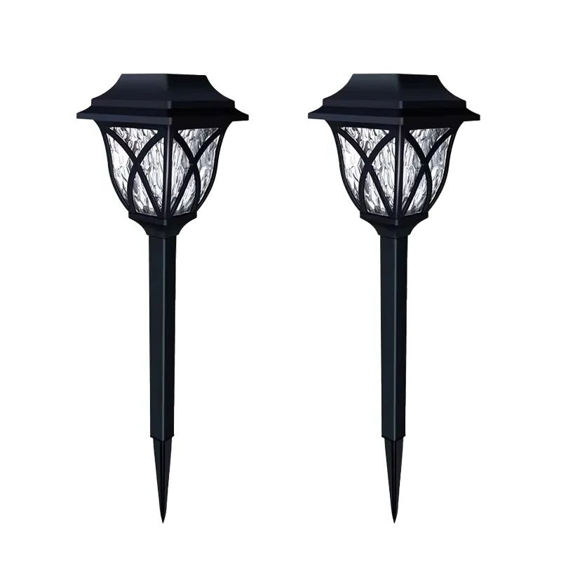 Solar Powered Outdoor Pathway Lights with LED Glow for Garden and Landscape, Set of 2