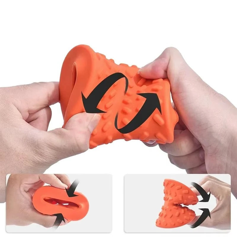 Dog Chew Toy with Built In Treat Dispenser for Independent Play Use