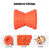 Dog Chew Toy with Built In Treat Dispenser for Independent Play Use