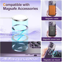 Electroplated Glitter iPhone Cover with MagSafe Compatibility and Slim Fit Design