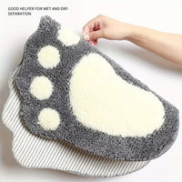 Soft Microfiber Bath Mat with Non Slip Base for Bathroom Use