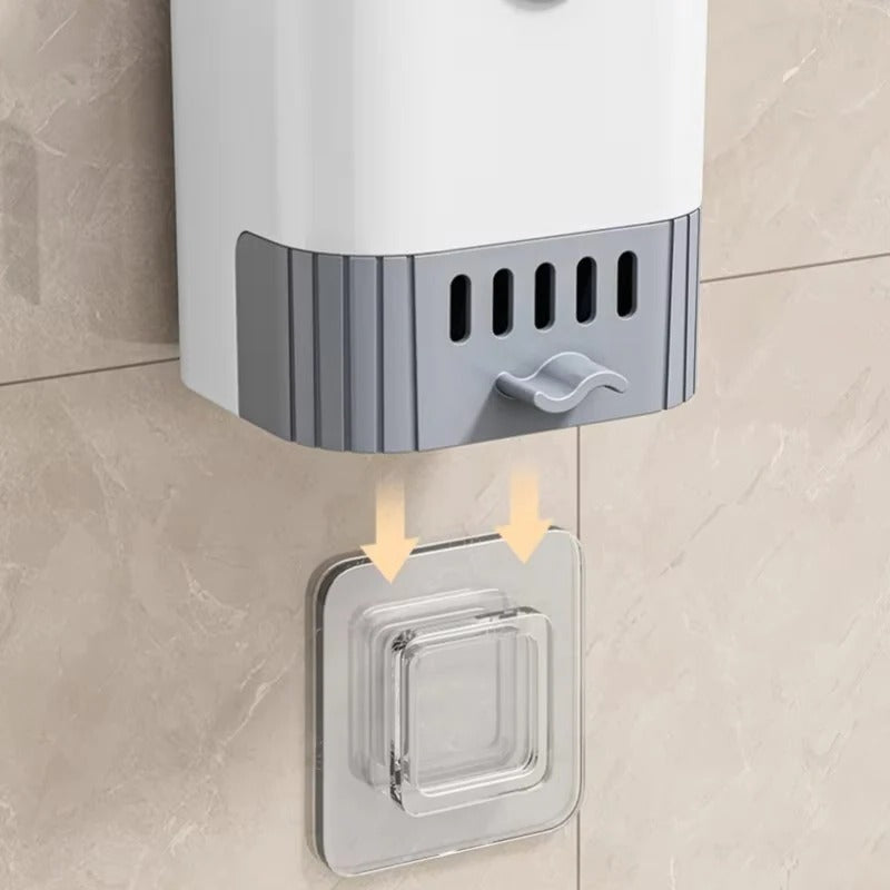 Flexible Toilet Brush with Wall Mount Holder for Modern Bathroom Storage