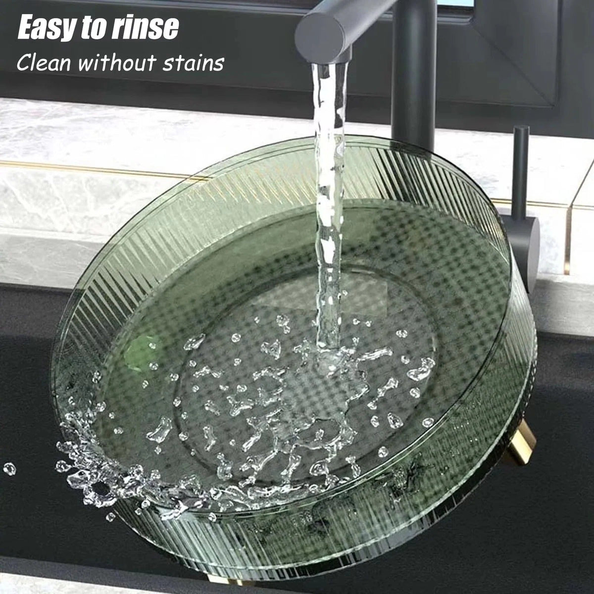 Rotating Makeup Organizer with 360 Degree Base for Vanity and Counter Use