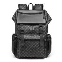 Leather Carry On Backpack with Padded Back and 15 Inch Laptop Fit
