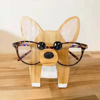 Animal Shaped Wooden Eyeglasses Holder for Desk Organization
