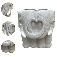 Small Cartoon Resin Planter for Indoor Desk Shelf and Windowsill Decor