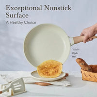 Ceramic Coated Granite Cookware Collection with Matching Lids, 22 Piece
