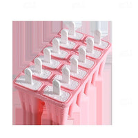 Silicone Freezer Pop Mold Set with Reusable Sticks for Homemade Ice Cream and Juice Bars