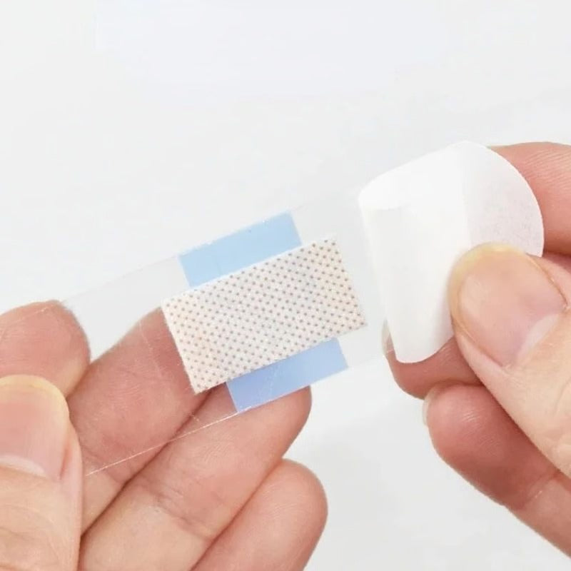 Clear Waterproof Wound Cover Strips with Adhesive Backing for Kids and Adults