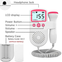 Handheld Baby Sound Listener with LCD Display and Speaker