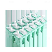 Silicone Freezer Pop Mold Set with Reusable Sticks for Homemade Ice Cream and Juice Bars