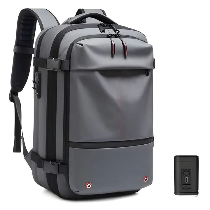 Backpack with Internal Compression System and Structured Design