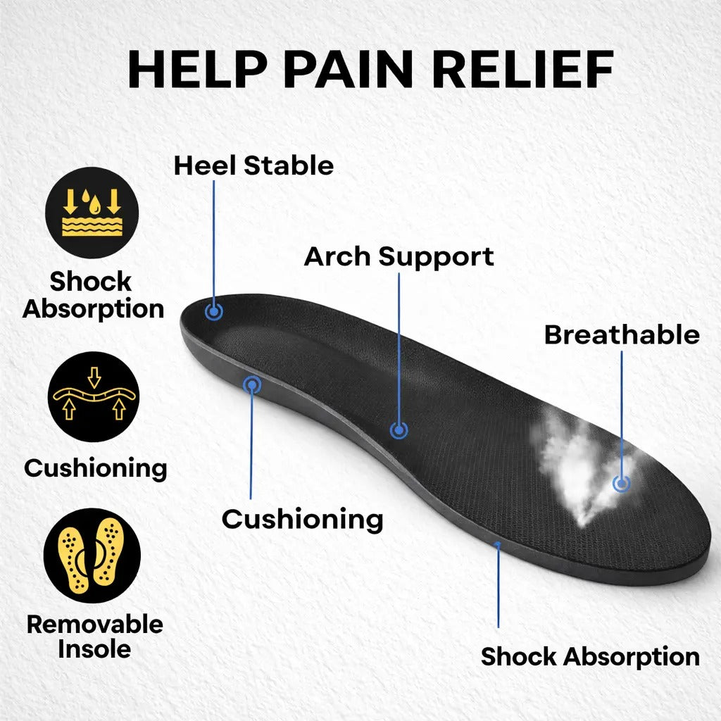 Mens Orthopedic Athletic Sneakers with Supportive Sole