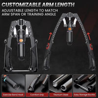 Hydraulic Chest and Arm Resistance Trainer with Adjustable Tension for Home Workouts
