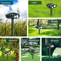 Solar-Powered Ultrasonic Pest Device, Set of 4