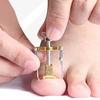 2 Piece Toenail Correction Clip Set with Stainless Steel Straightening Tool for Nail Care