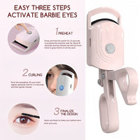 Rechargeable Heated Electric Lash Curler for Eye Makeup