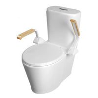 Adjustable Toilet Safety Rail with Support Handles