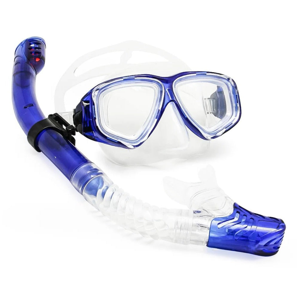 Tempered Glass Scuba Diving Mask with Adjustable Silicone Strap