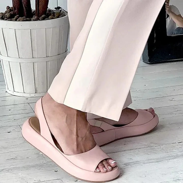 Casual Open Toe Sandals with Elastic Band for Women