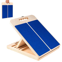 Five Level Adjustable Wooden Slant Board for Stretching and Incline Exercise