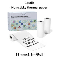 Inkless Thermal Sticker Printer with Bluetooth, Portable Photo Printer