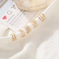 Leaf Ear Cuff Clip On Earrings Set for Women