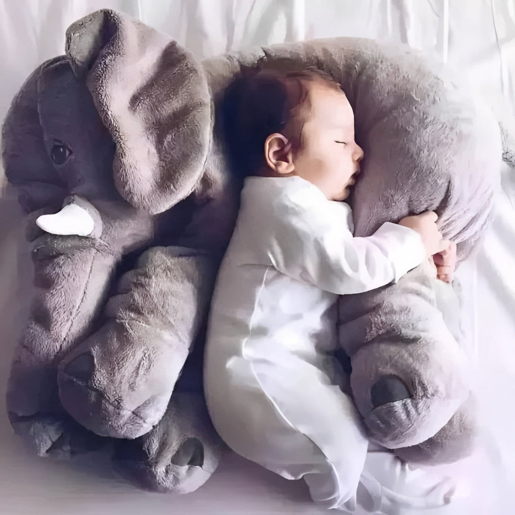 Elephant Plush Support Pillow for Play and Lounging