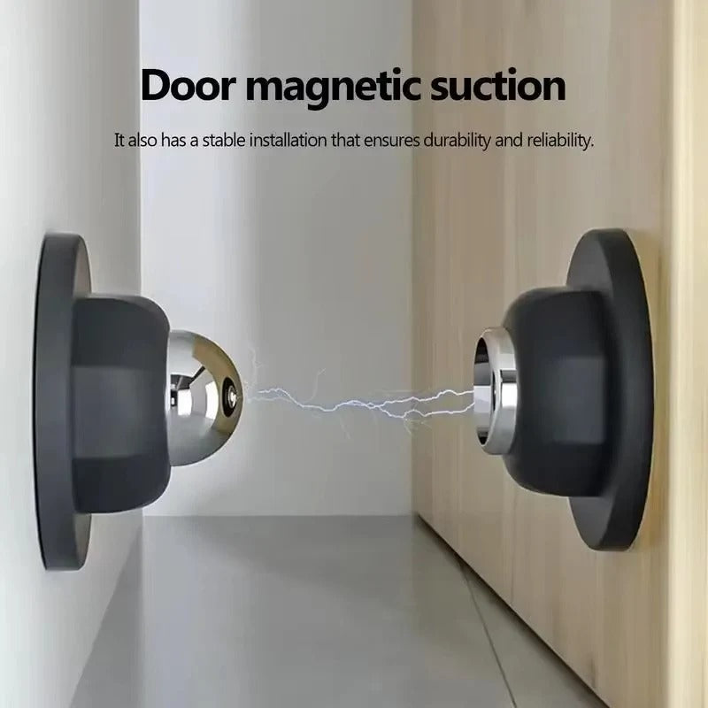 Magnetic Stainless Steel Door Stop with Secure Hold