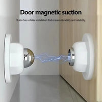 Magnetic Stainless Steel Door Stop with Secure Hold