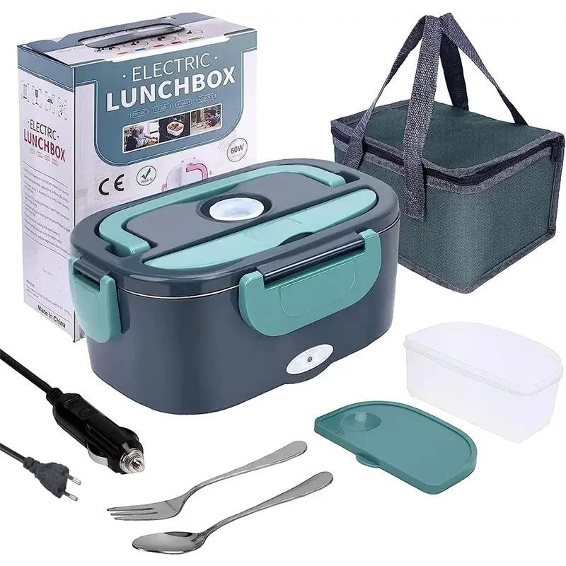 Portable Electric Lunch Box with Heating Function for Car and Home Use
