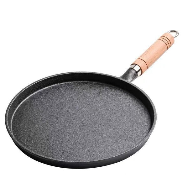 Cast Iron Crepe Pan for Gas and Induction Cooktops