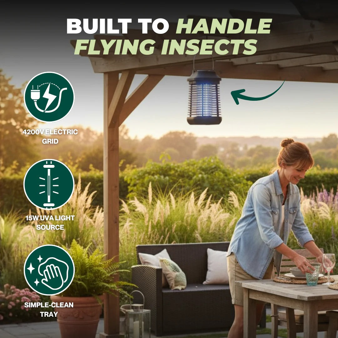 Electric Insect Trap with UV Tube for Home Patio and Outdoor Spaces