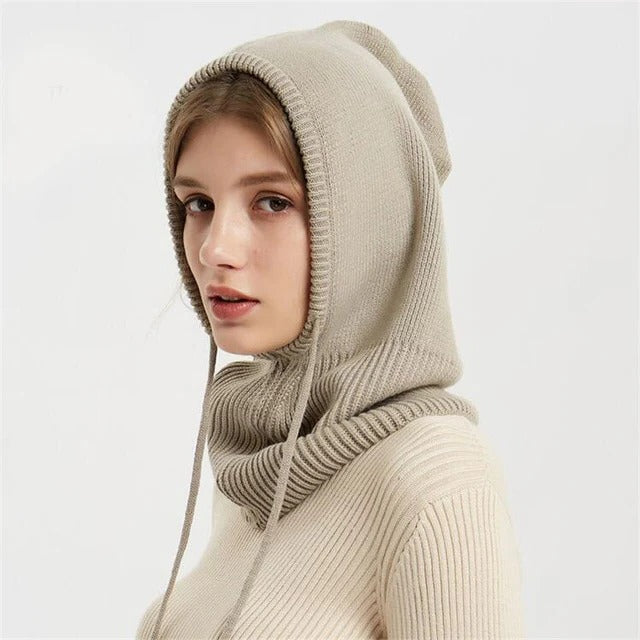 Cashmere Beanie Hat, Knit Headwear for Cold Weather