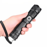 Rechargeable LED Flashlight with Multiple Brightness Modes