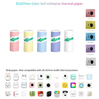 Inkless Thermal Sticker Printer with Bluetooth, Portable Photo Printer