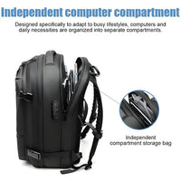 Backpack with Internal Compression System and Structured Design
