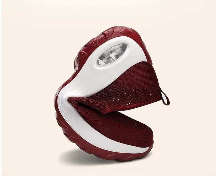 Ladies Breathable Mesh Sneakers with Orthopedic Arch Support and Air Sole