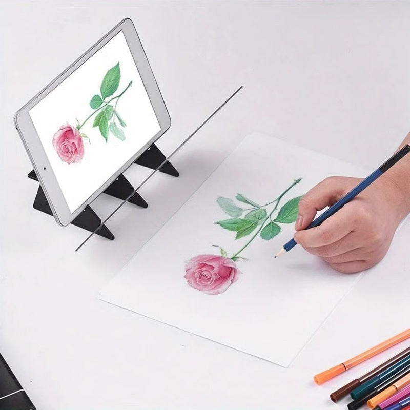 Transparent Sketch Tracing Pad with Light-Guided Projection for Drawing Accuracy