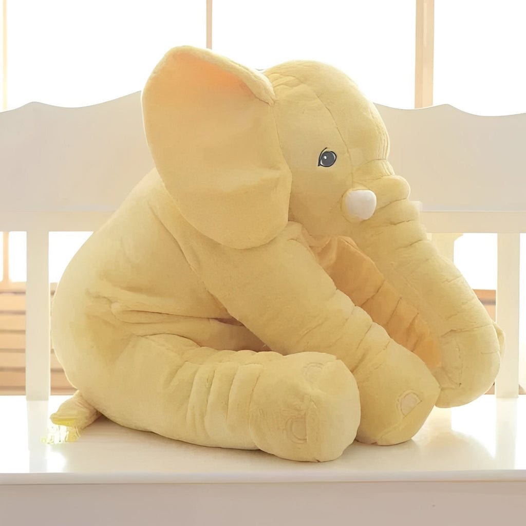 Elephant Plush Support Pillow for Play and Lounging