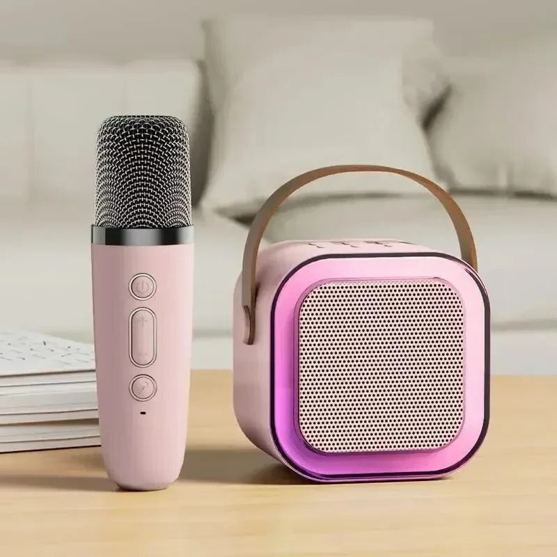 Wireless Karaoke Machine with Bluetooth Speaker and Microphone Input