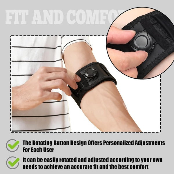Adjustable Elbow Support Brace with Dial Compression Knob