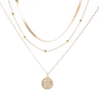 Double Pendant Necklace with Lobster Clasp and Extender Chain