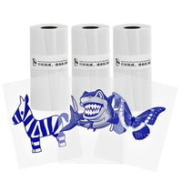 Inkless Thermal Sticker Printer with Bluetooth, Portable Photo Printer