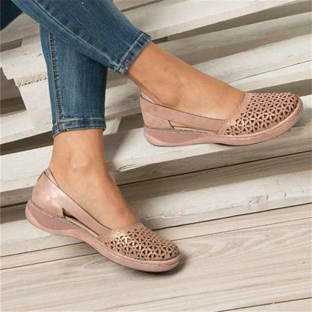 Casual Flats with Wide Toe Box and Built In Arch Support for Women
