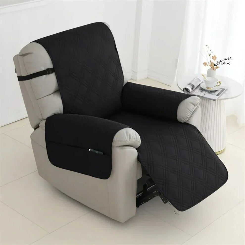 Pet Friendly Quilted Recliner Cover, Water Resistant Armchair Slipcover