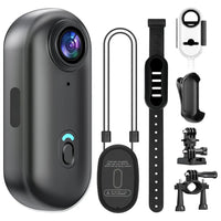 Compact 4K Wearable Thumb Action Camera with Water Resistance and 128GB Capacity